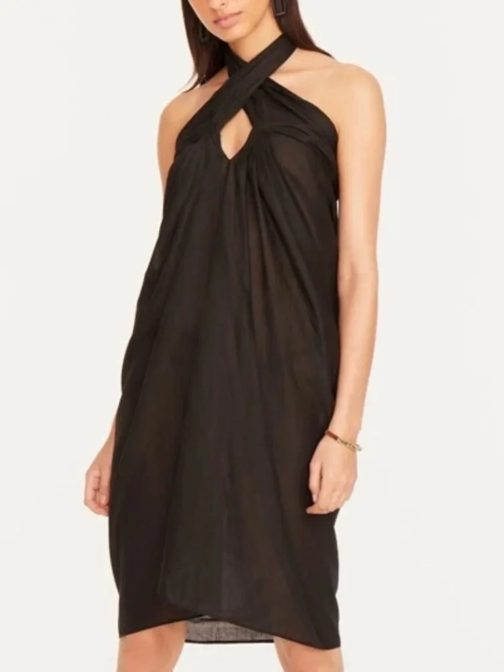 J. Crew Convertible Beach Sarong Black S